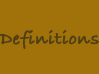 Definitions